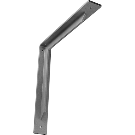 Ekena Millwork Stockport Steel Bracket, Hammered Gray 2"W x 14"D x 14"H BKTM02X14X14STHGY